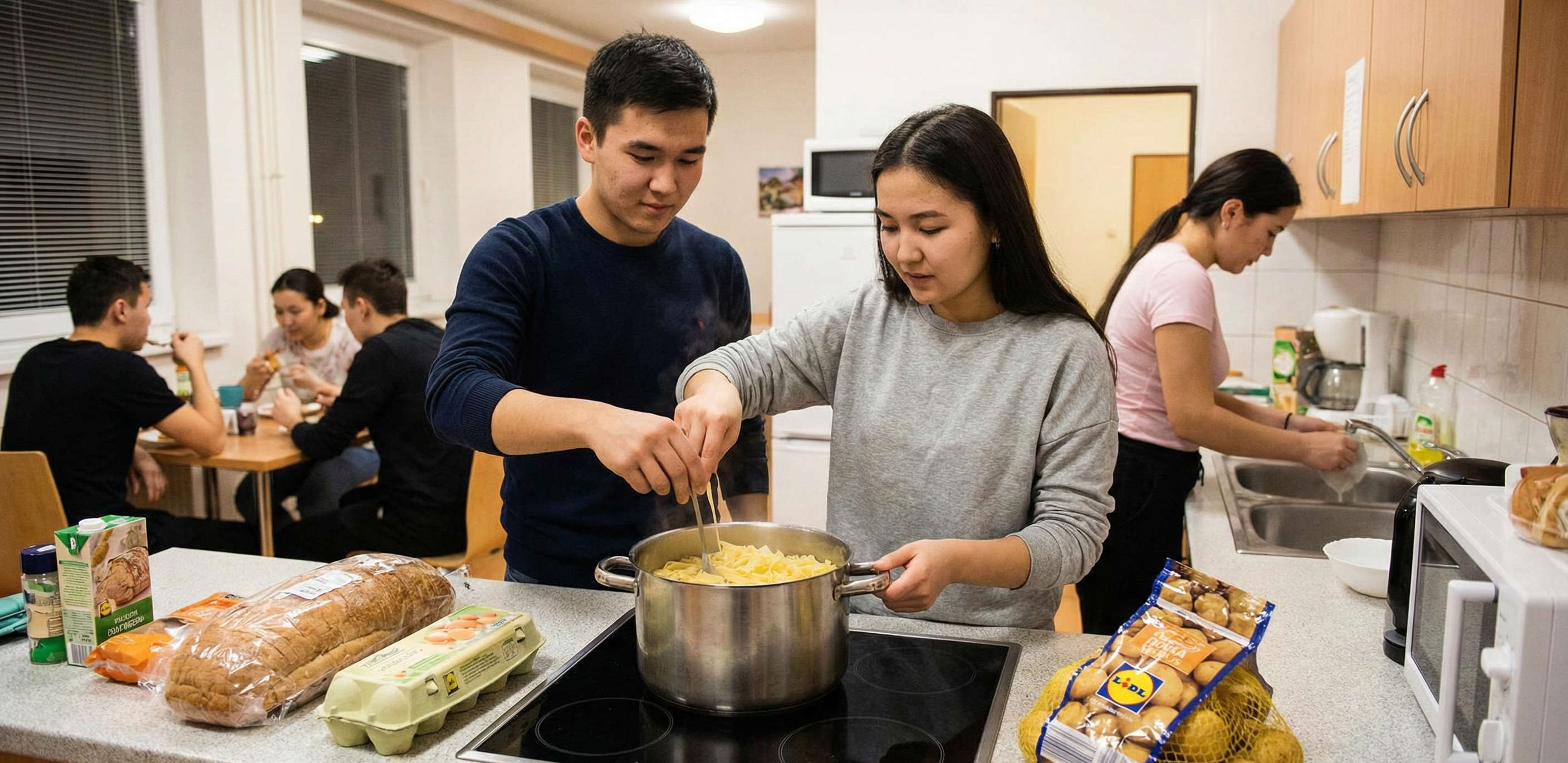 приготовление еды в общежитии