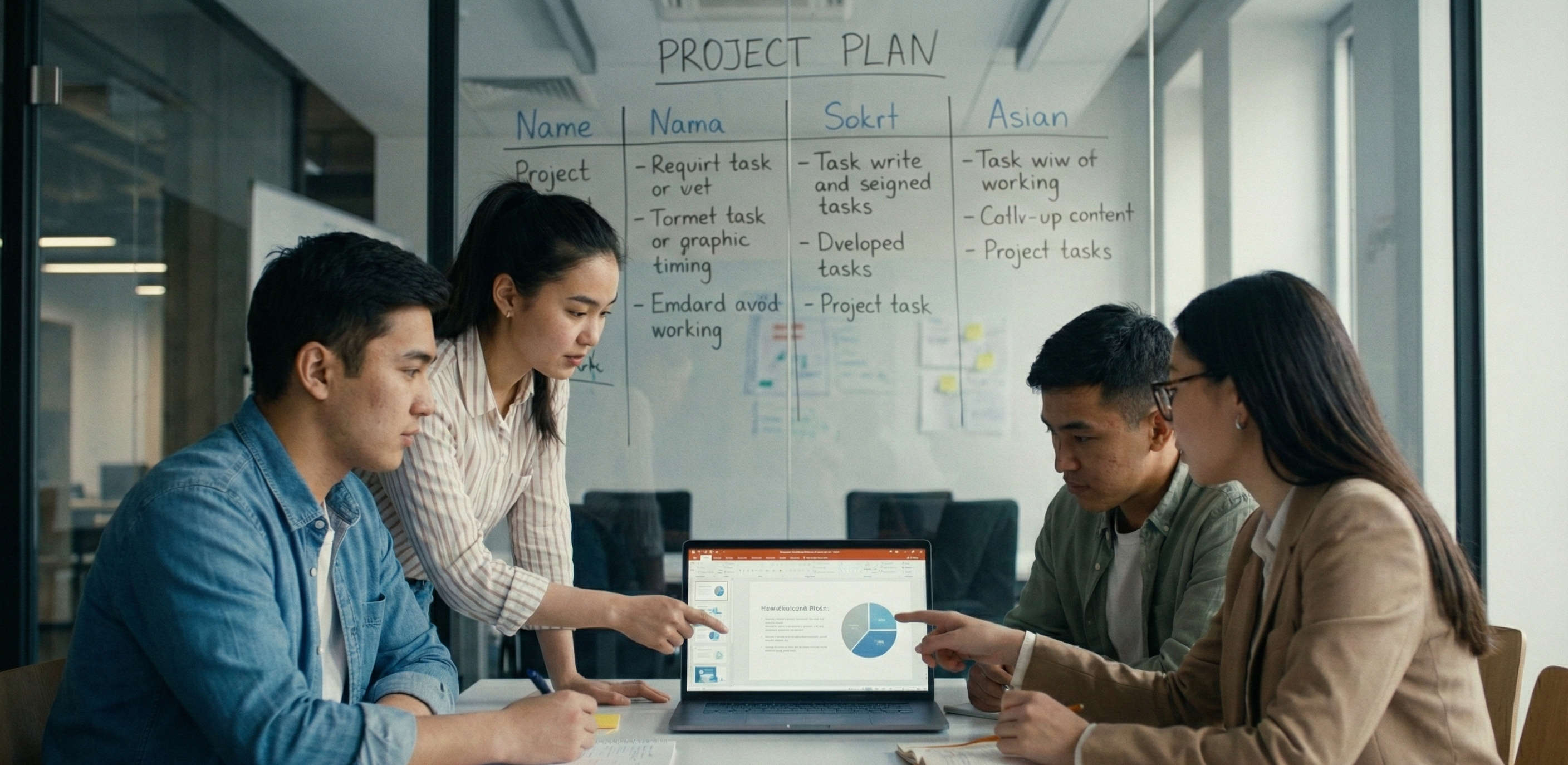 Групповая работа с прозрачным разделением задач